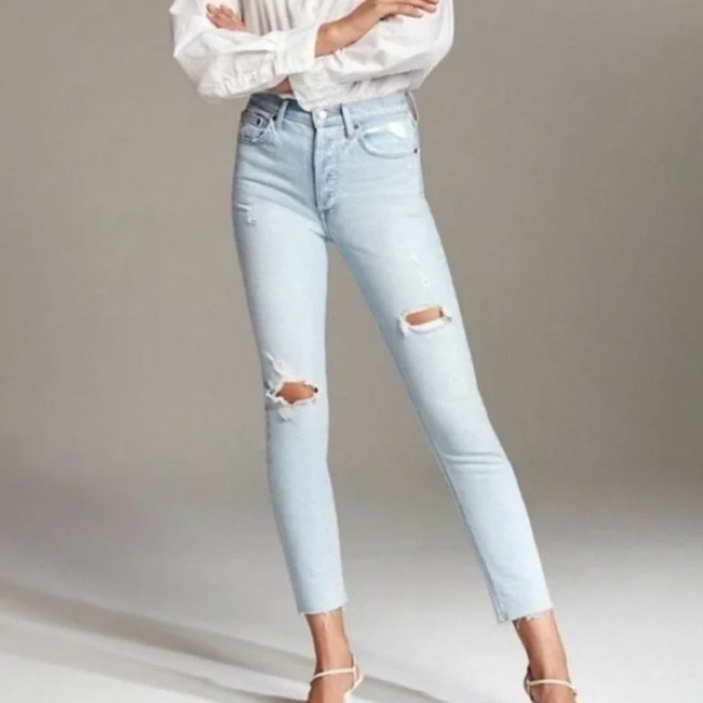 ARITZIA DENIM FORUM The Yoko High Rise Slim Jeans- Size 24W, 28L
